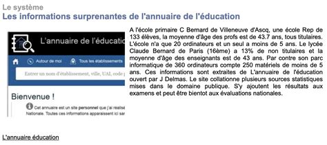 L'Annuaire de l'éducation.